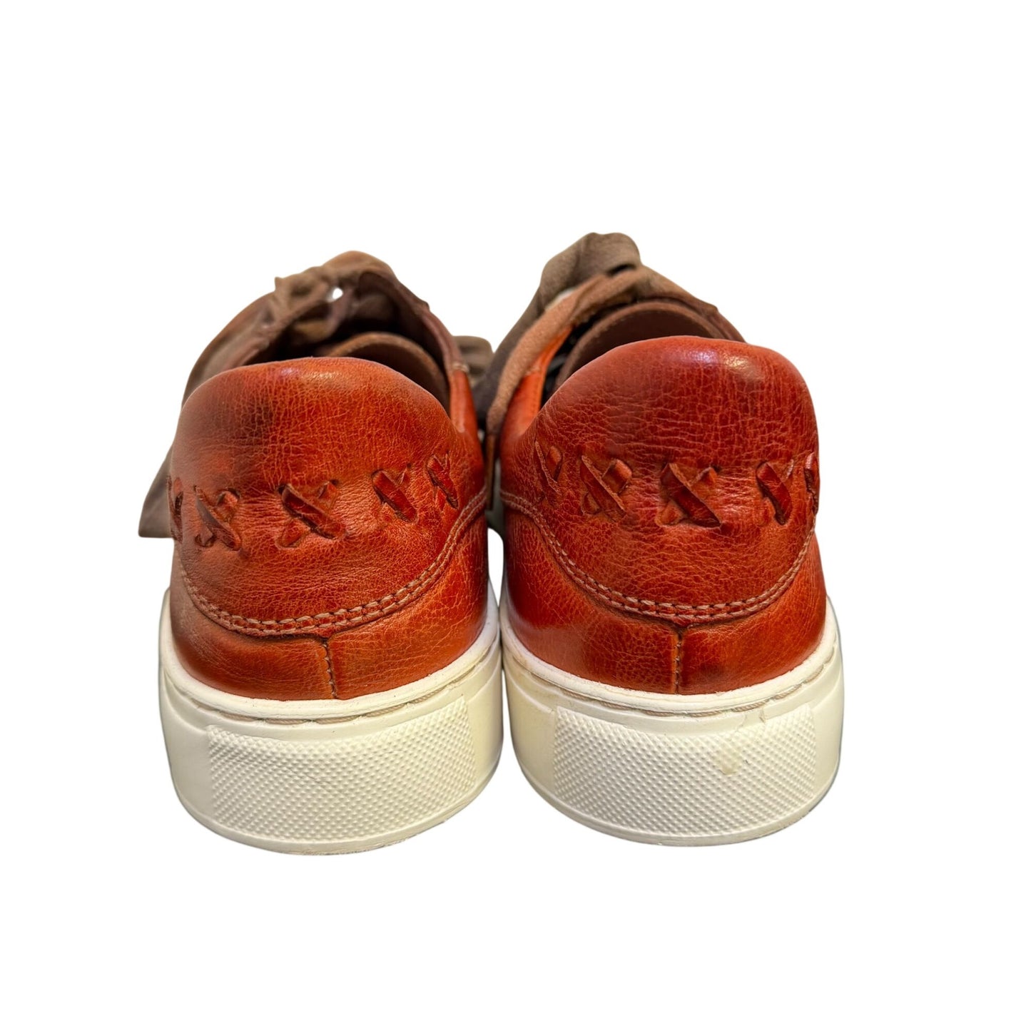 Bed Stu Leather Brown Lace-Up Sneakers Size 8.5