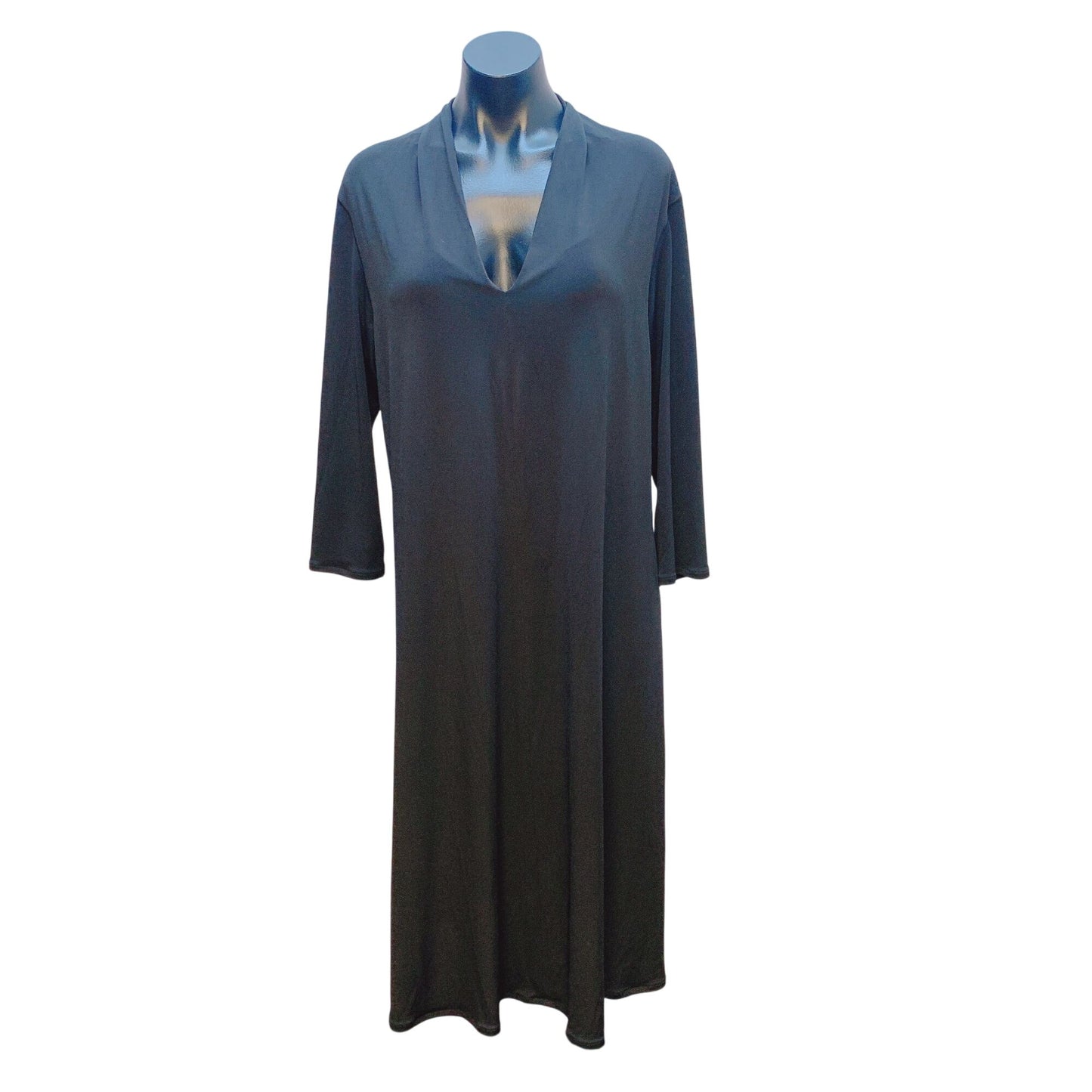 NWT Black Eva Varro Long Sleeve Maxi Dress XL