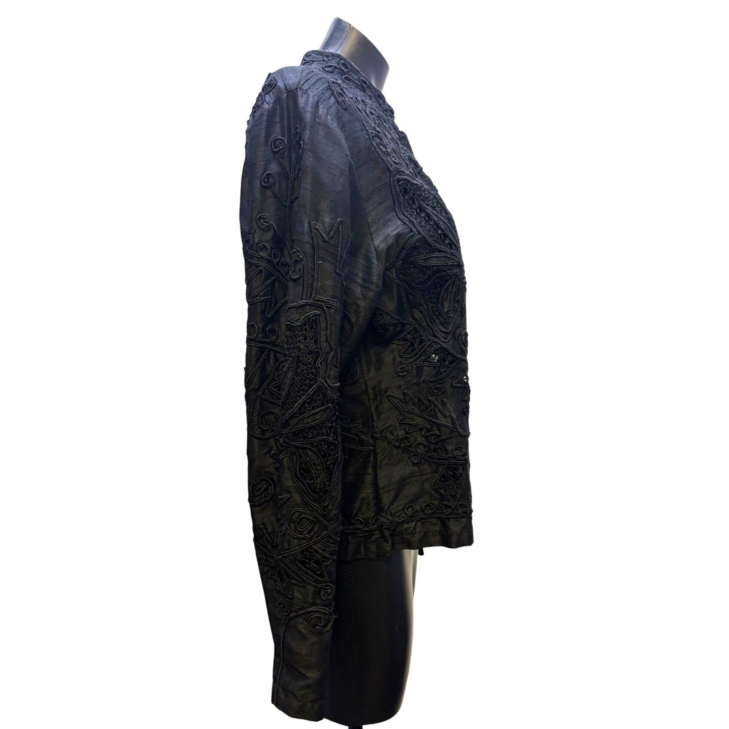 Sandy Starkman Embellished Black Jacket M