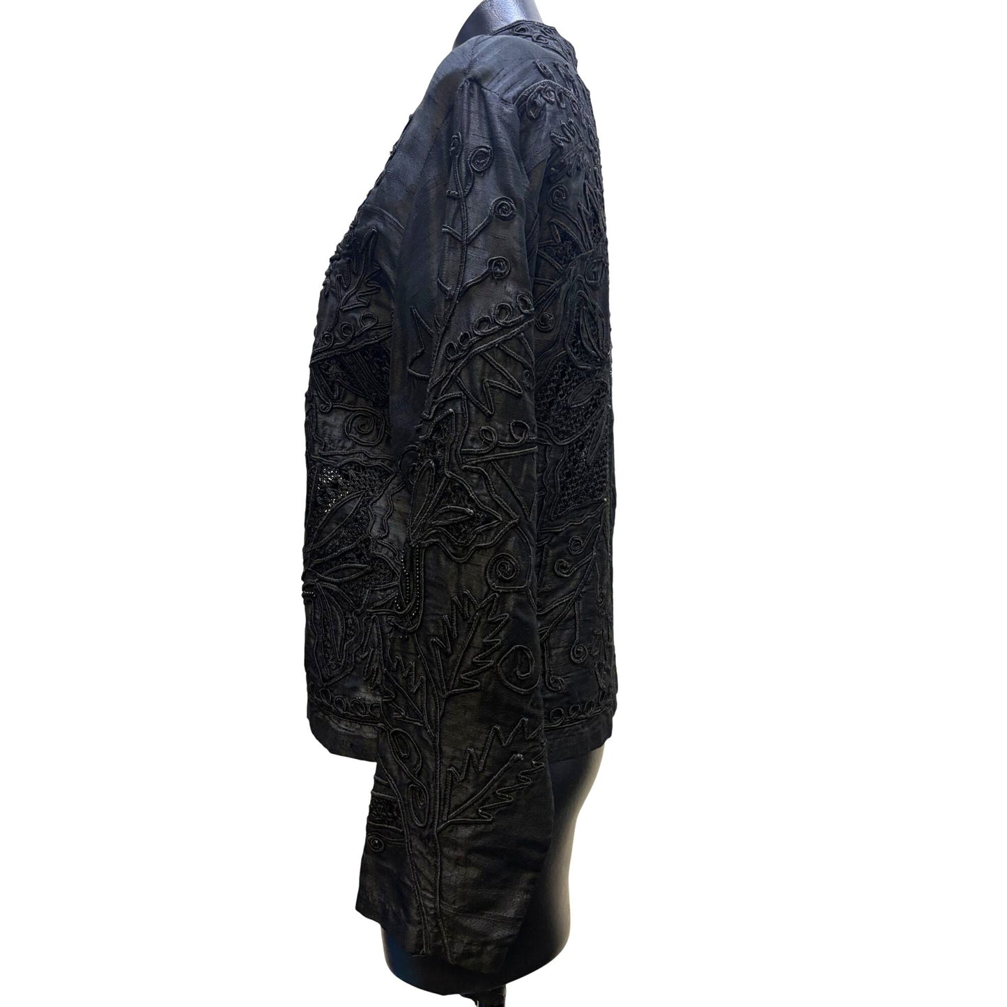 Sandy Starkman Embellished Black Jacket M