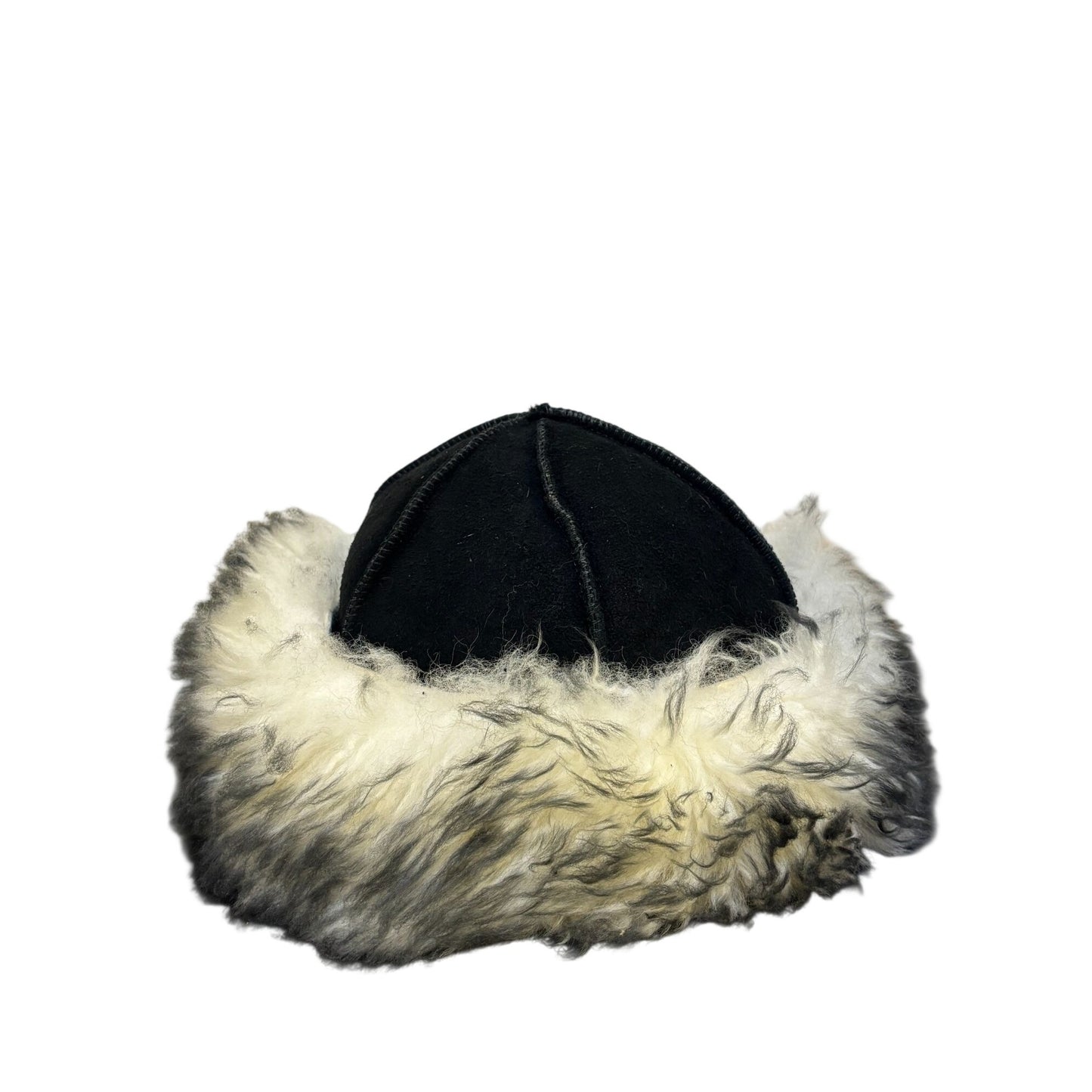 The Leather Works Hat Black White