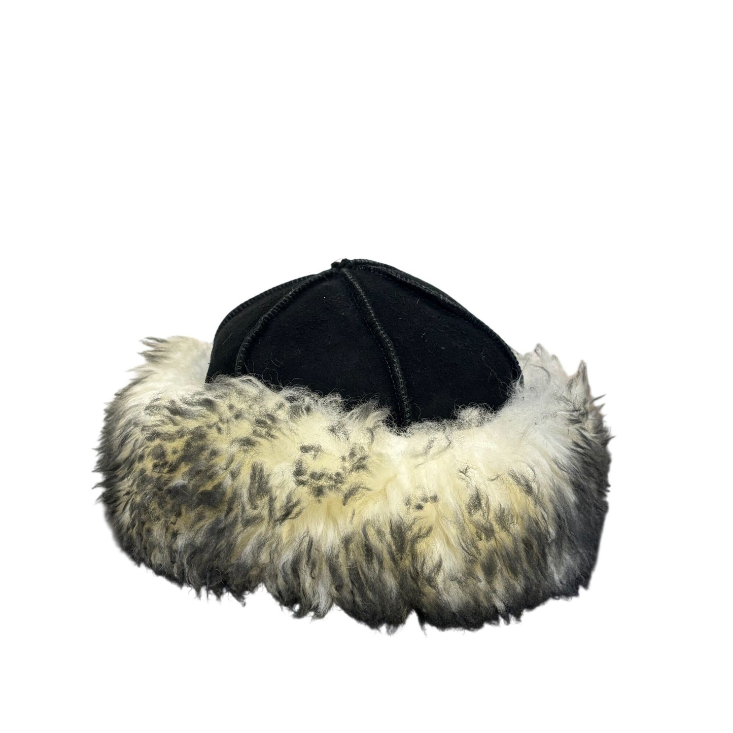 The Leather Works Hat Black White