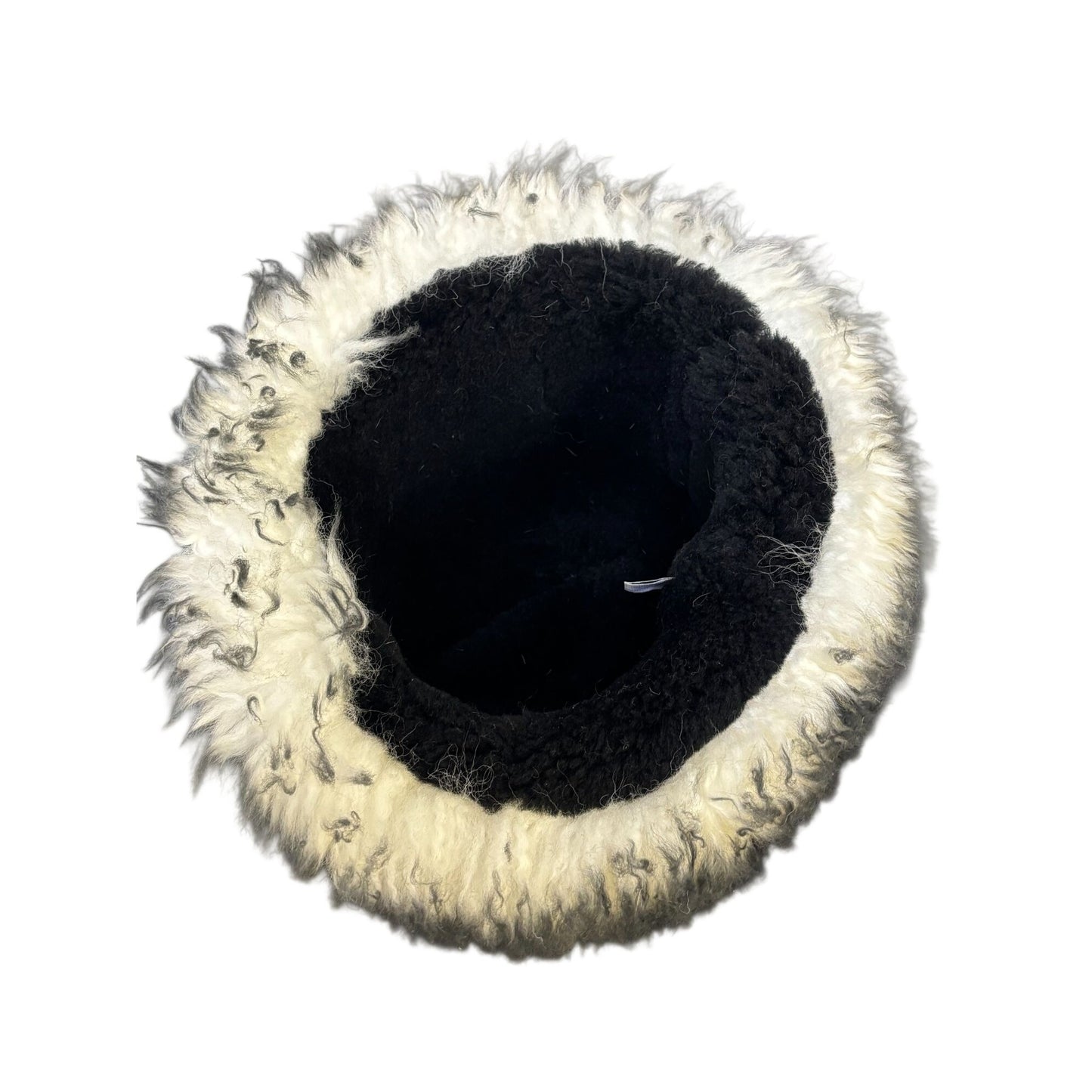 The Leather Works Hat Black White