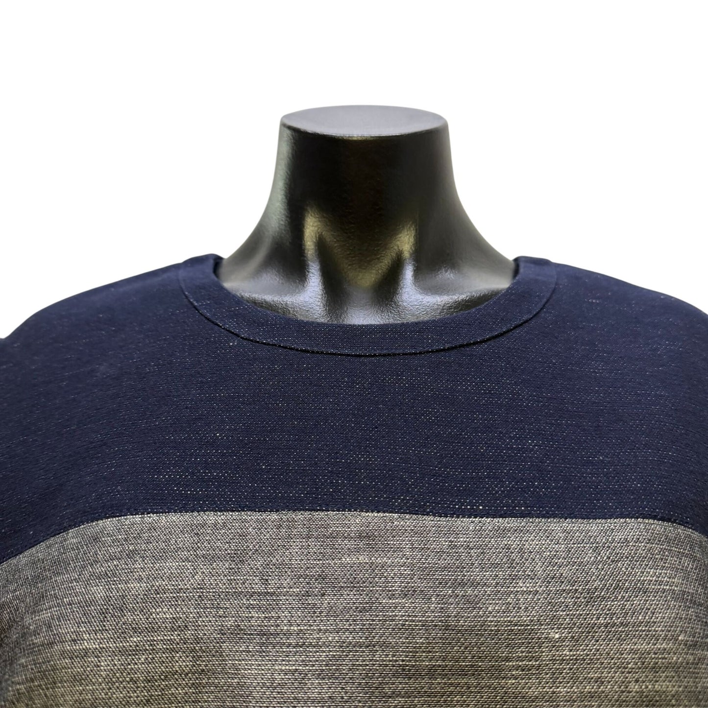NWT BCBG Maxazria Navy & Gray Colorblock Dress Size 12