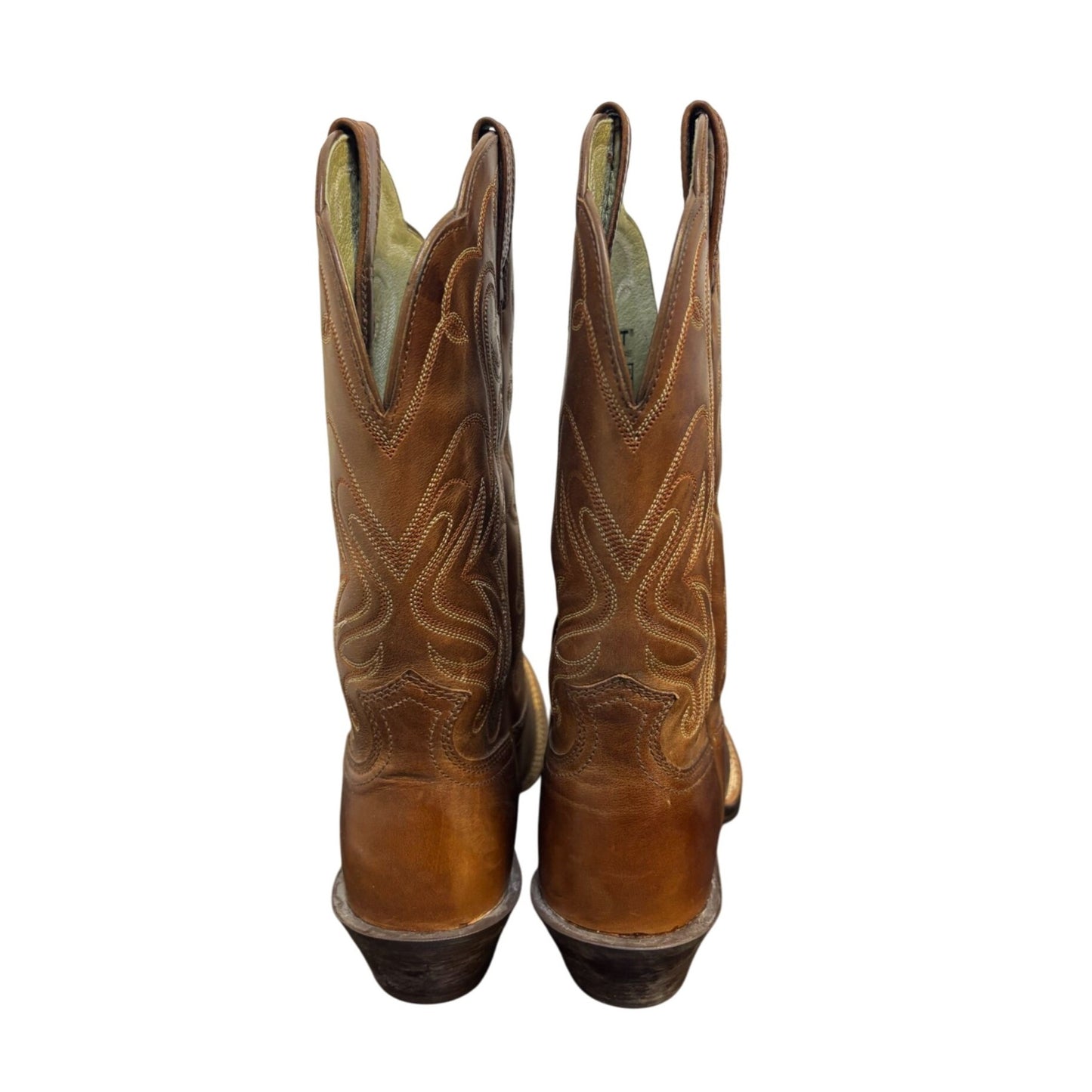 Ariat Mens Western Leather Boots Brown Size 6