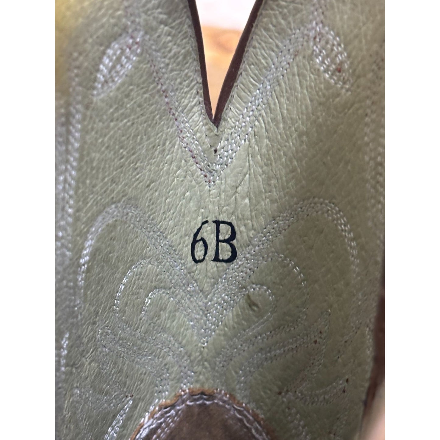Ariat Mens Western Leather Boots Brown Size 6
