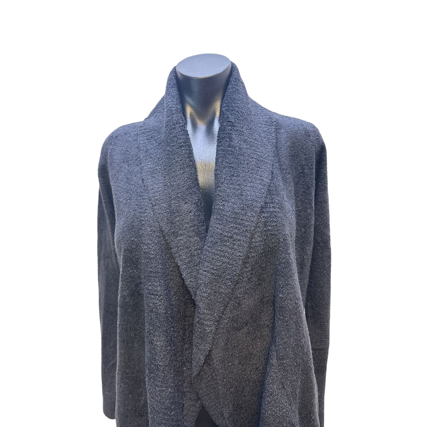 Barefoot Dreams Charcoal Open Shawl Collar Cardigan Size XS/S