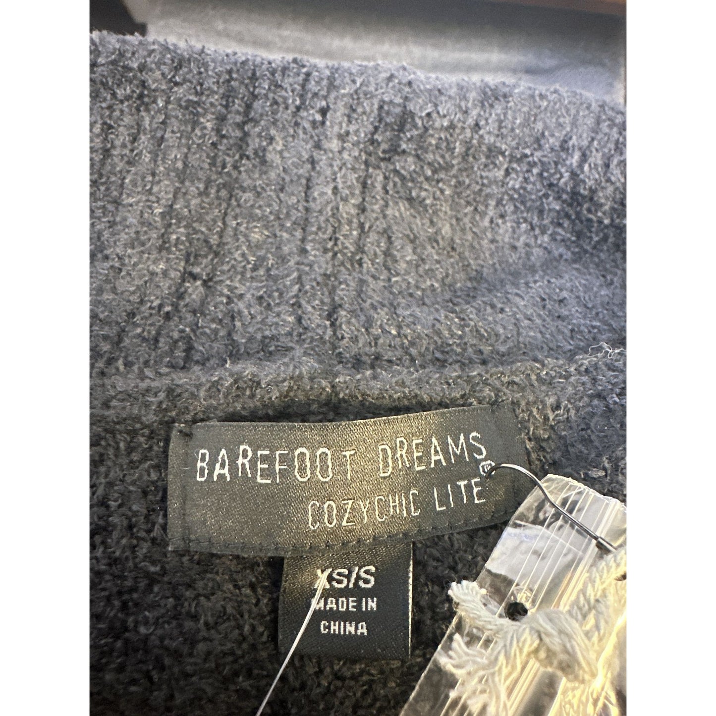 Barefoot Dreams Charcoal Open Shawl Collar Cardigan Size XS/S