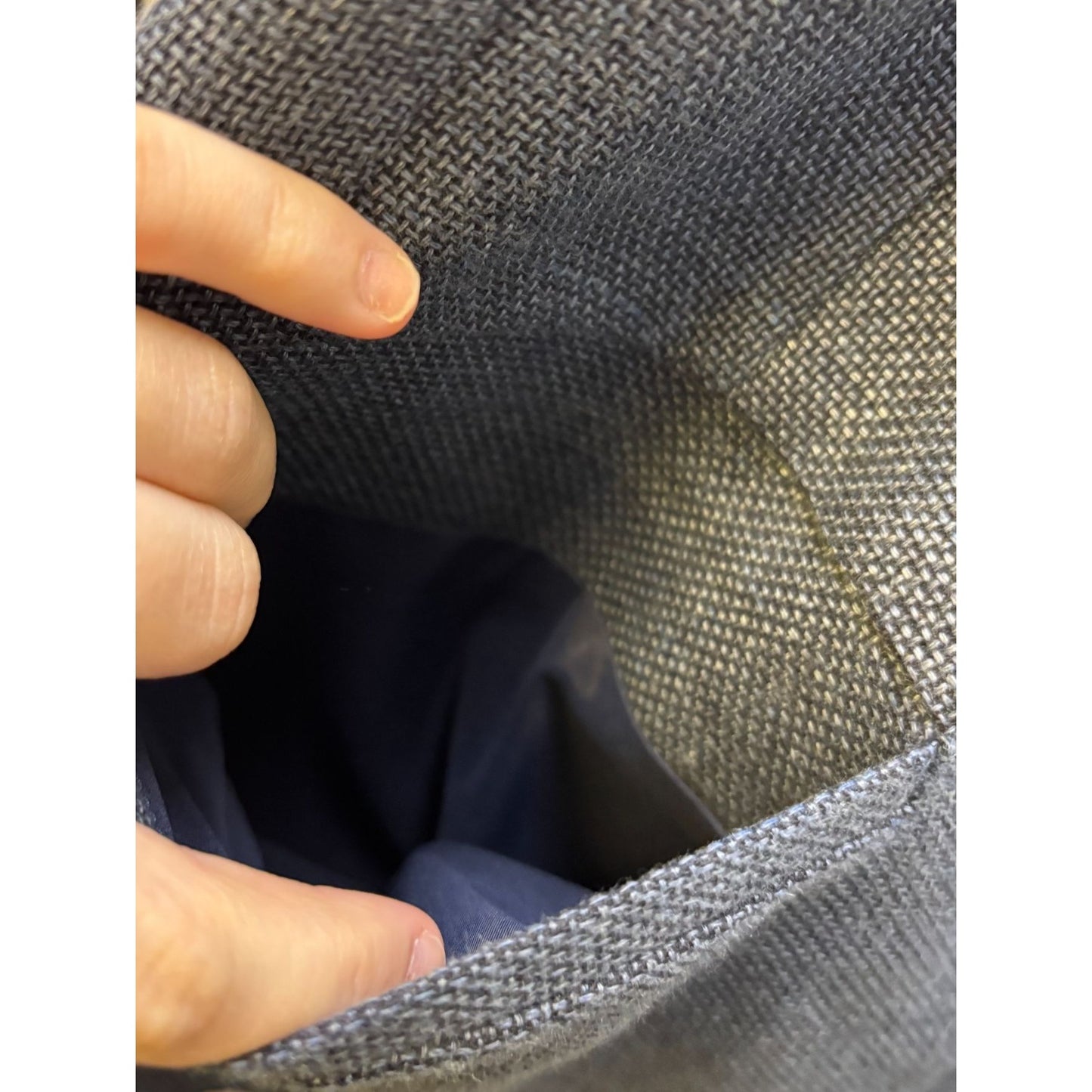 NWT Lafayette 148 Wool & Linen Blend Blazer Jacket Blue Size 18