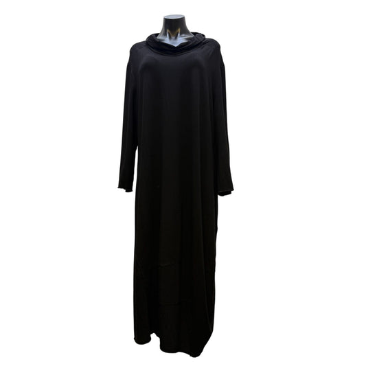 OSKA Black Long Sleeve Cowl Neck Maxi Dress Size 5/XL