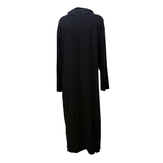 OSKA Black Long Sleeve Cowl Neck Maxi Dress Size 5/XL