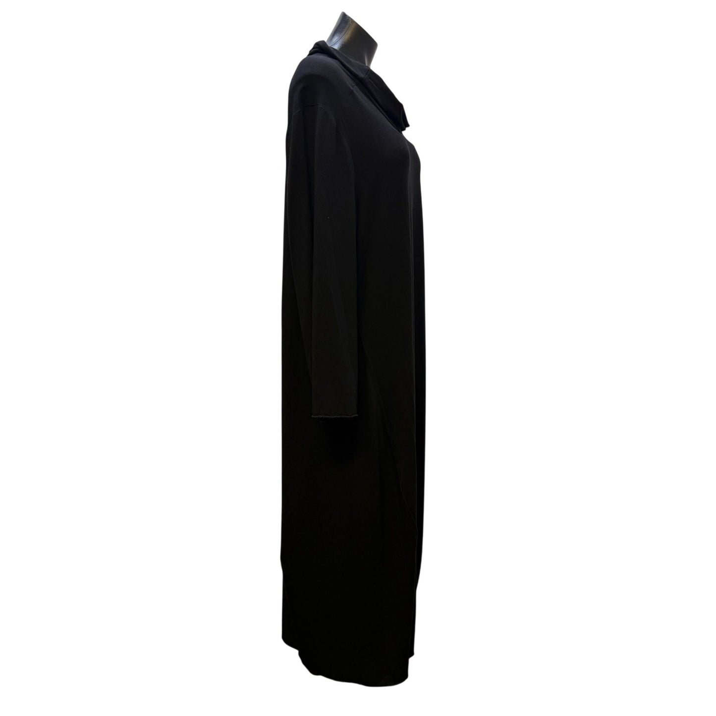 OSKA Black Long Sleeve Cowl Neck Maxi Dress Size 5/XL