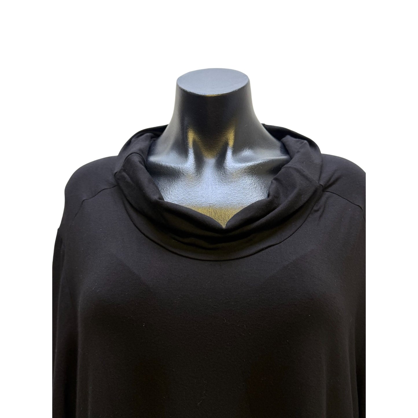 OSKA Black Long Sleeve Cowl Neck Maxi Dress Size 5/XL