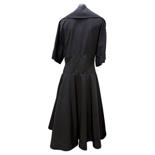 St John Black Double-Breasted Dress Size 16