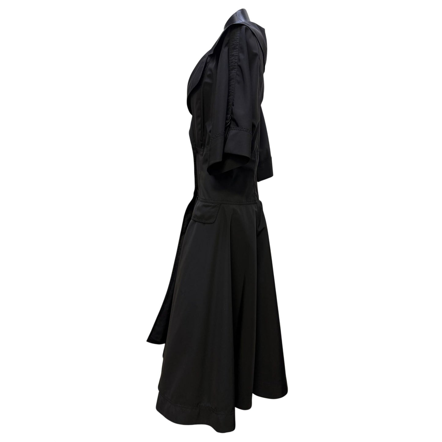 St John Black Double-Breasted Dress Size 16