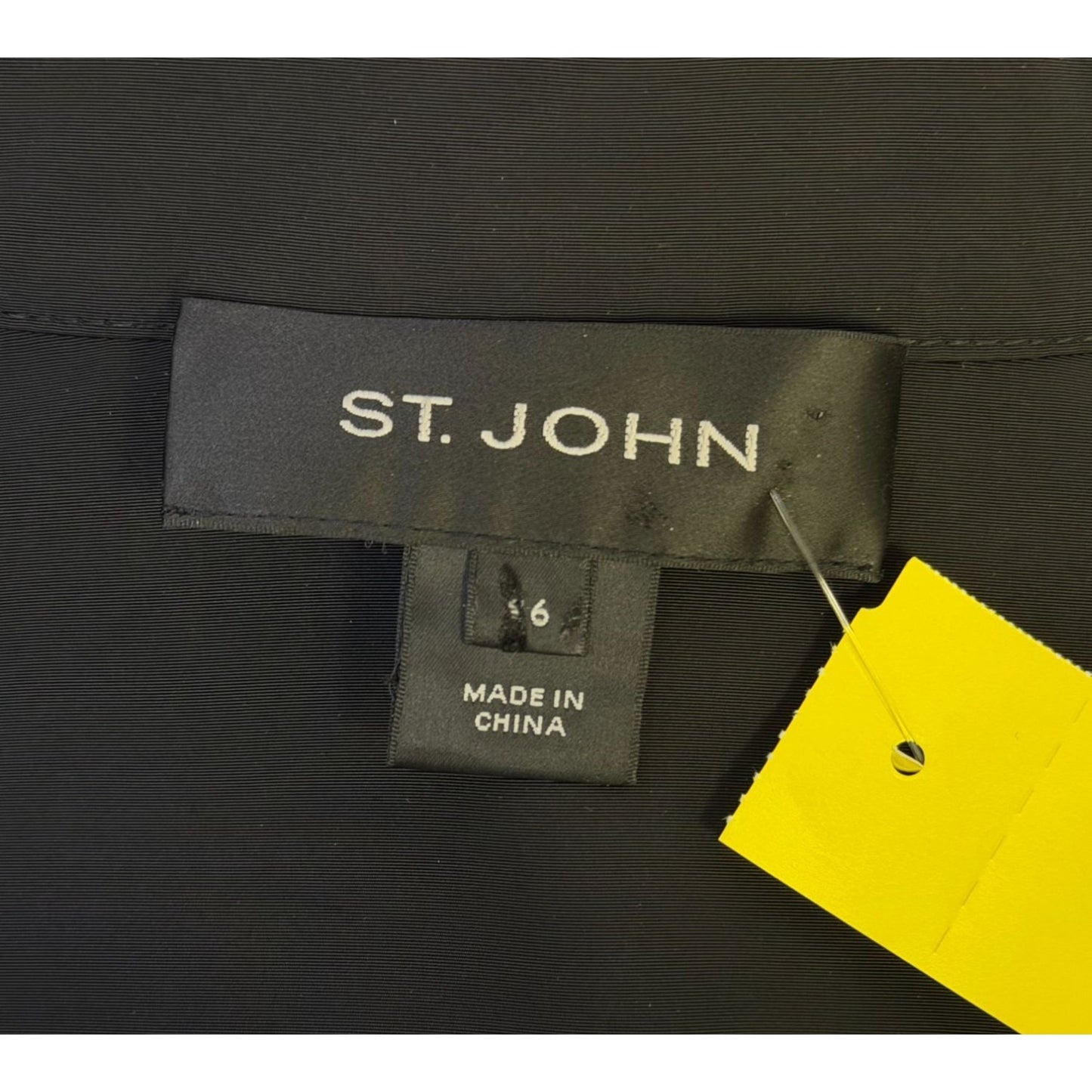 St John Black Double-Breasted Dress Size 16
