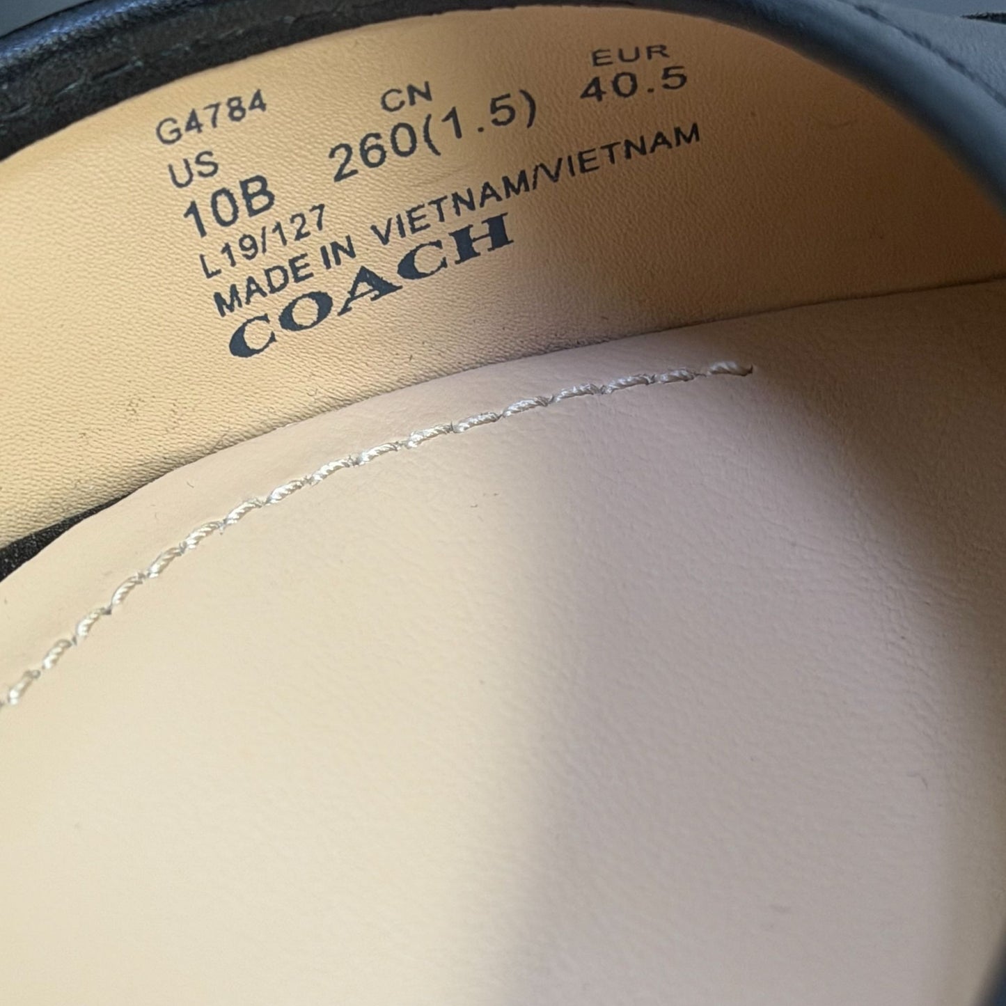 Coach Heel Sandals Black Leather Size 10