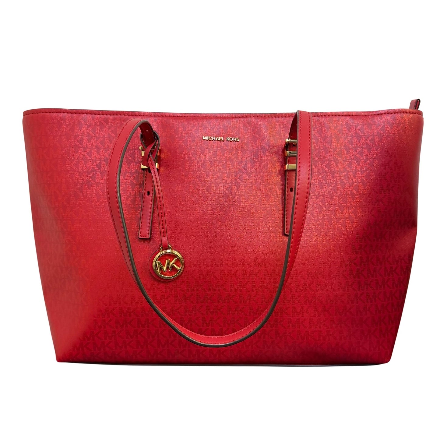Michael Kors Large Tote Bag Red With Gold Hardware