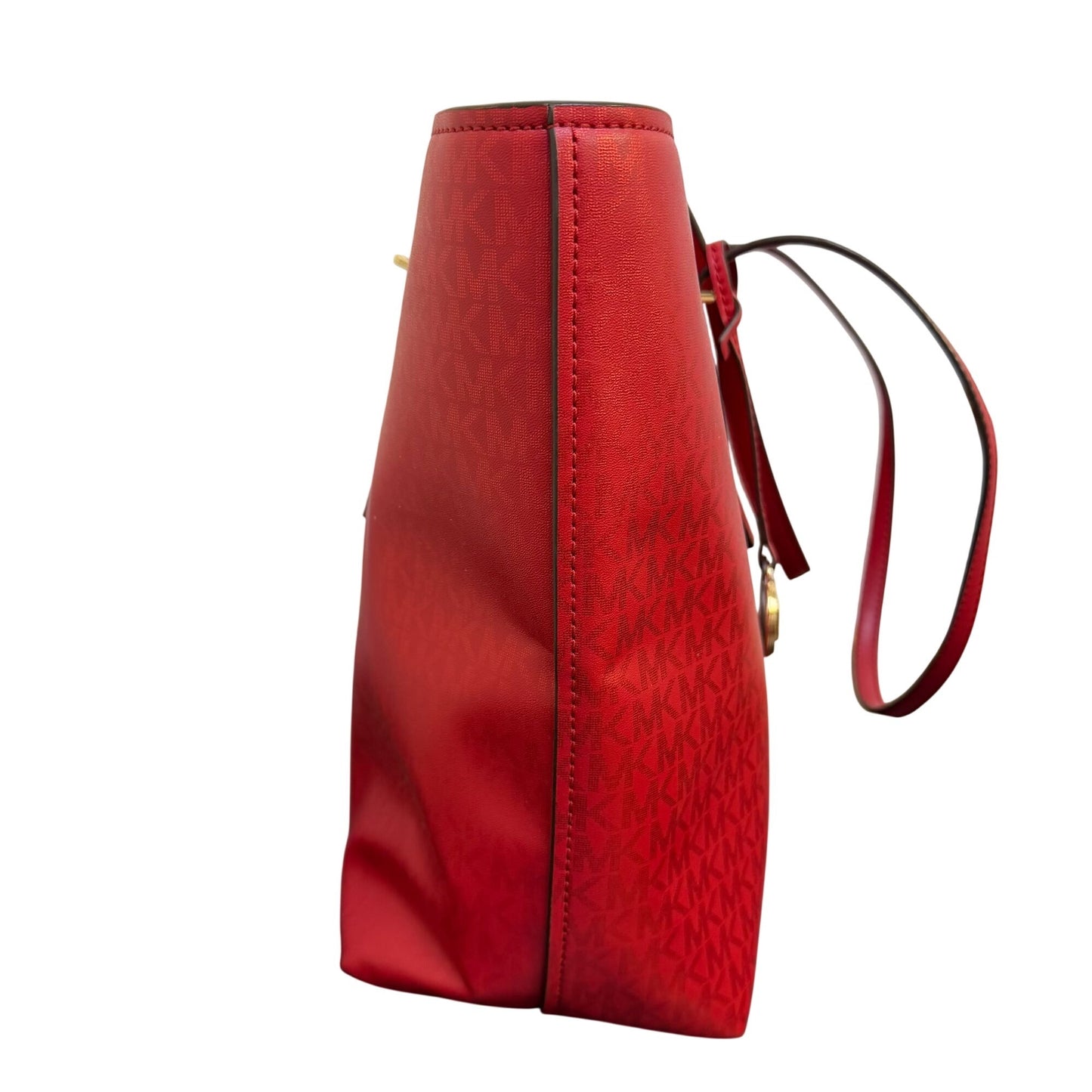 Michael Kors Large Tote Bag Red With Gold Hardware