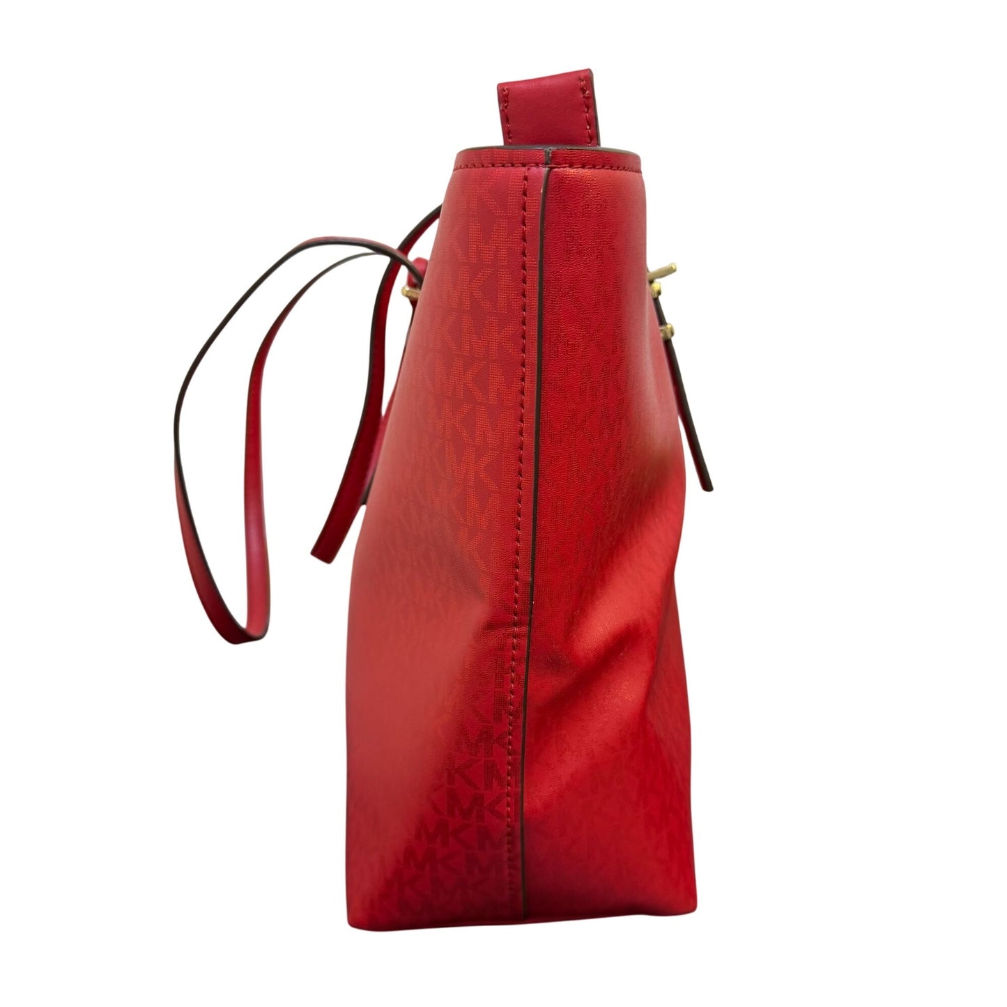 Michael Kors Large Tote Bag Red With Gold Hardware