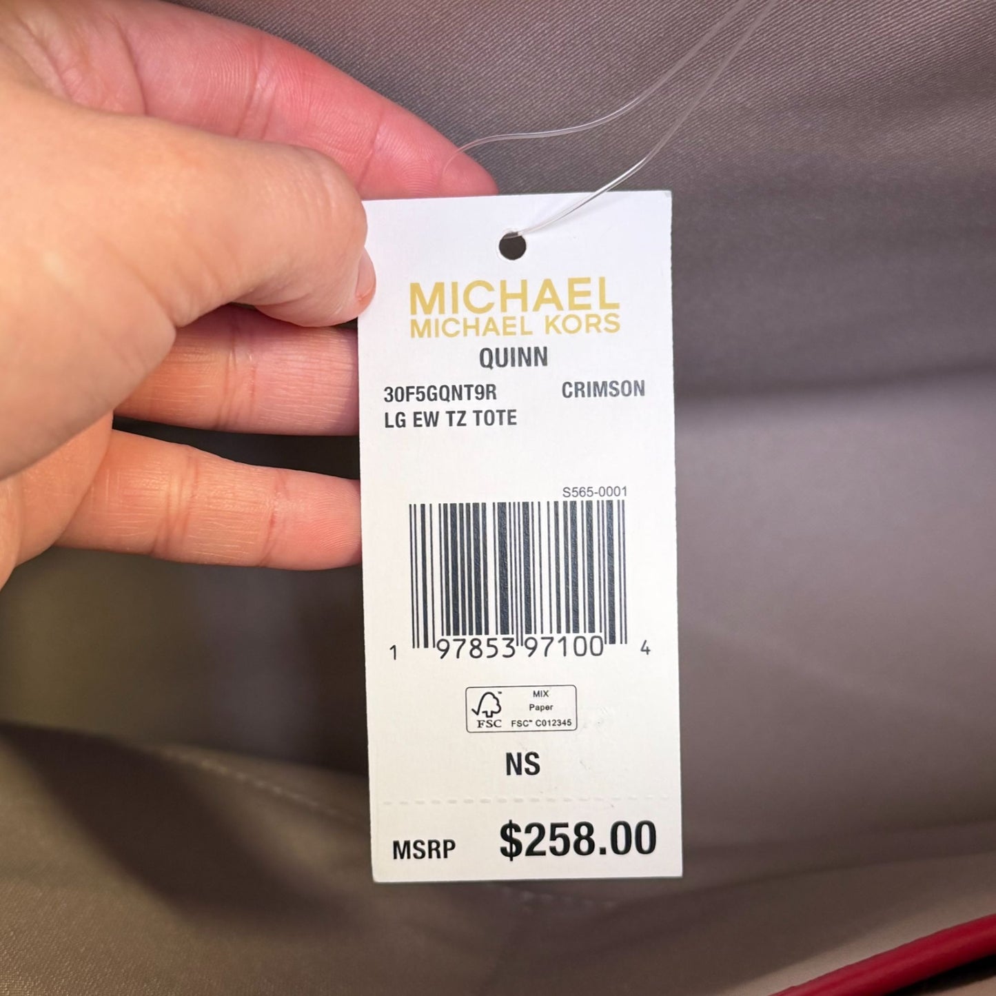 Michael Kors Large Tote Bag Red With Gold Hardware