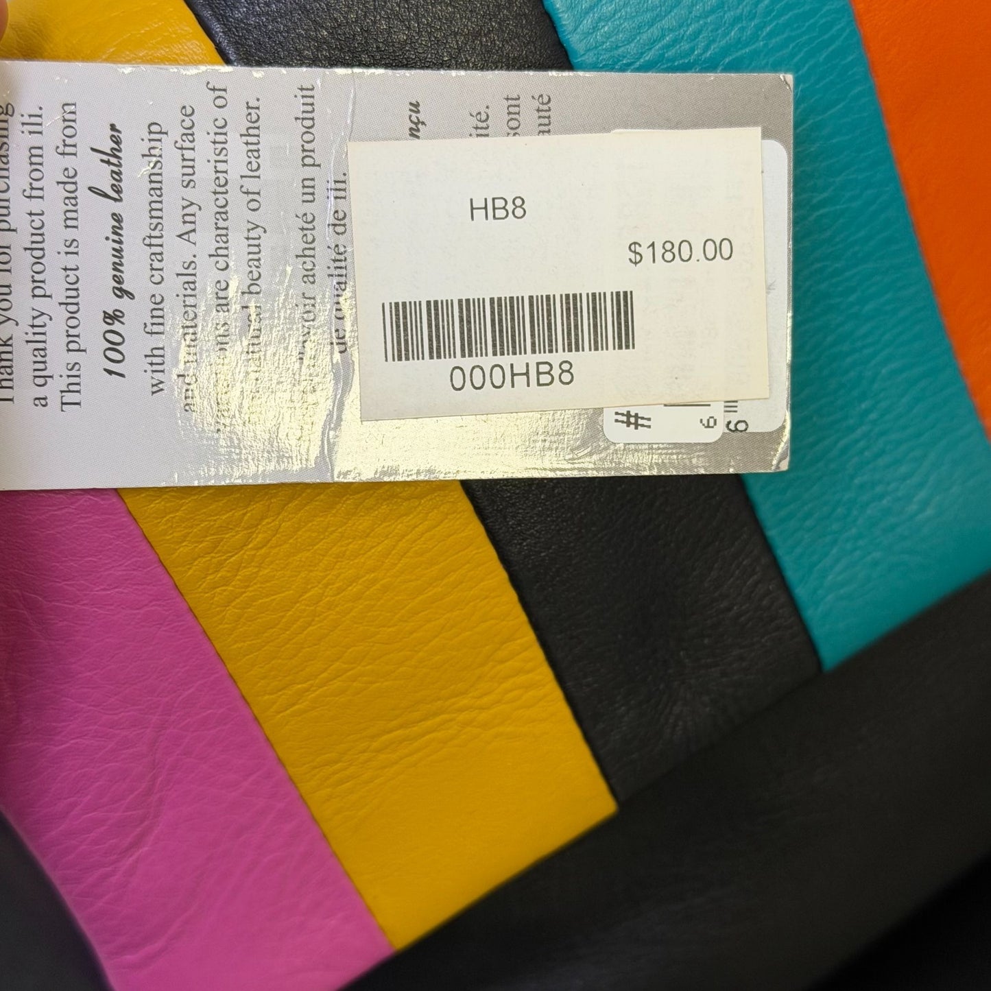 iIi Crossbody Multi-Color Leather Bag With Adjustable Strap