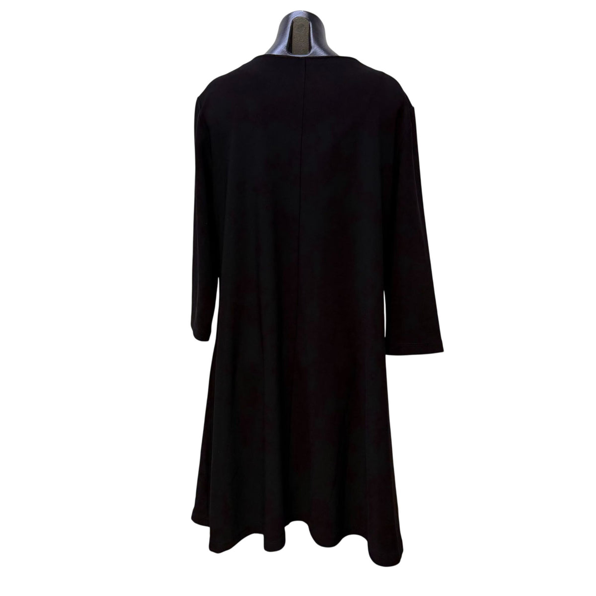NWT Scapa Lauren Perre Black Dress 3/4 Sleeves XL