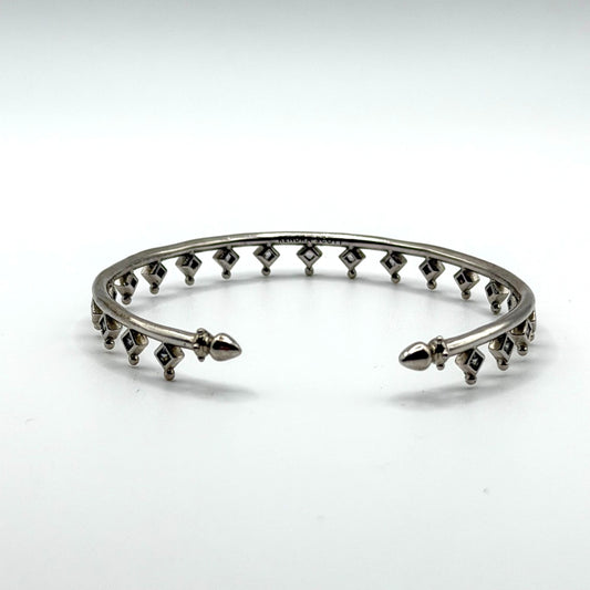 Kendra Scott Silver-Plated Open Cuff Bracelet With Diamond Accents