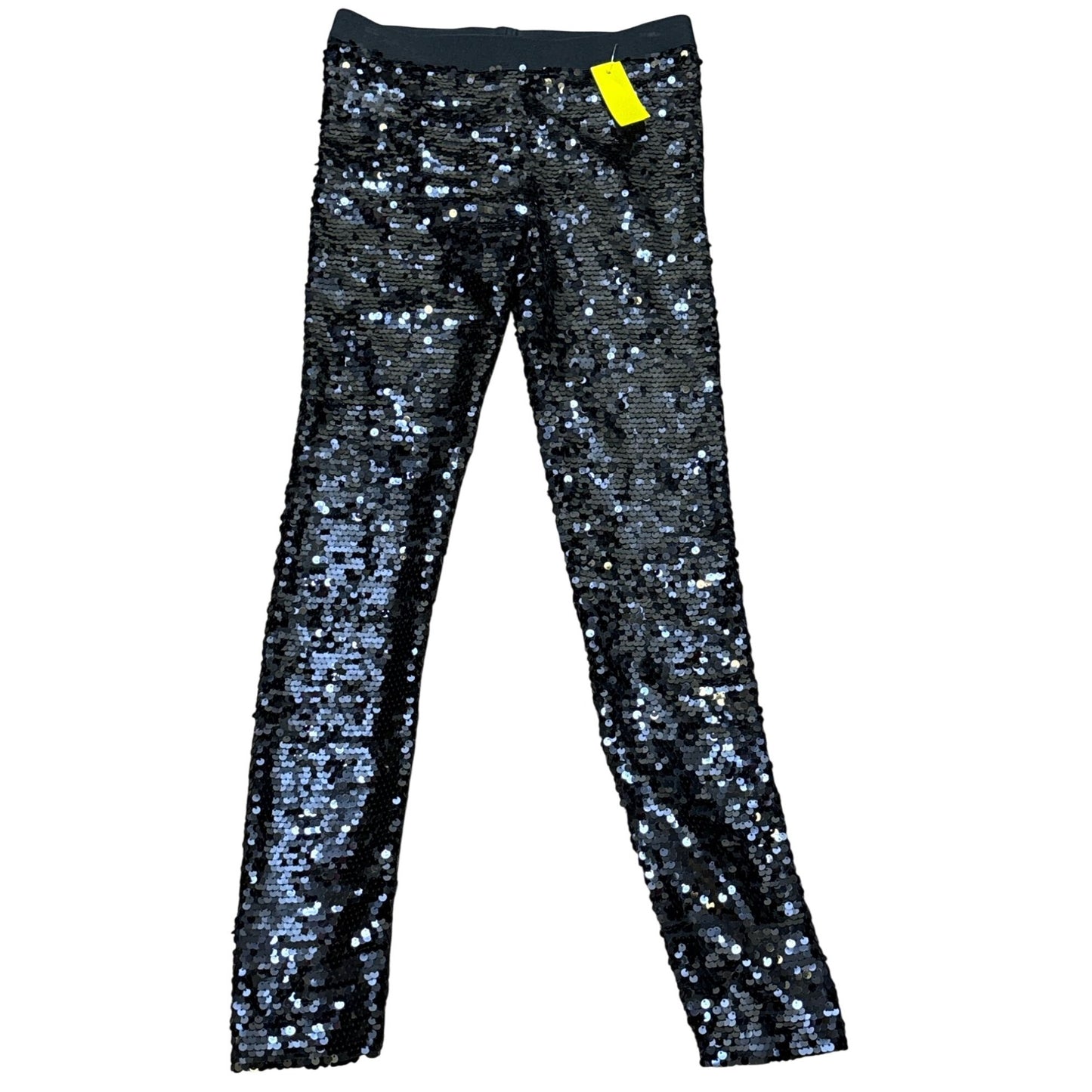 NWT BCBG Maxazria Black Sequin Stretch Pants Size M