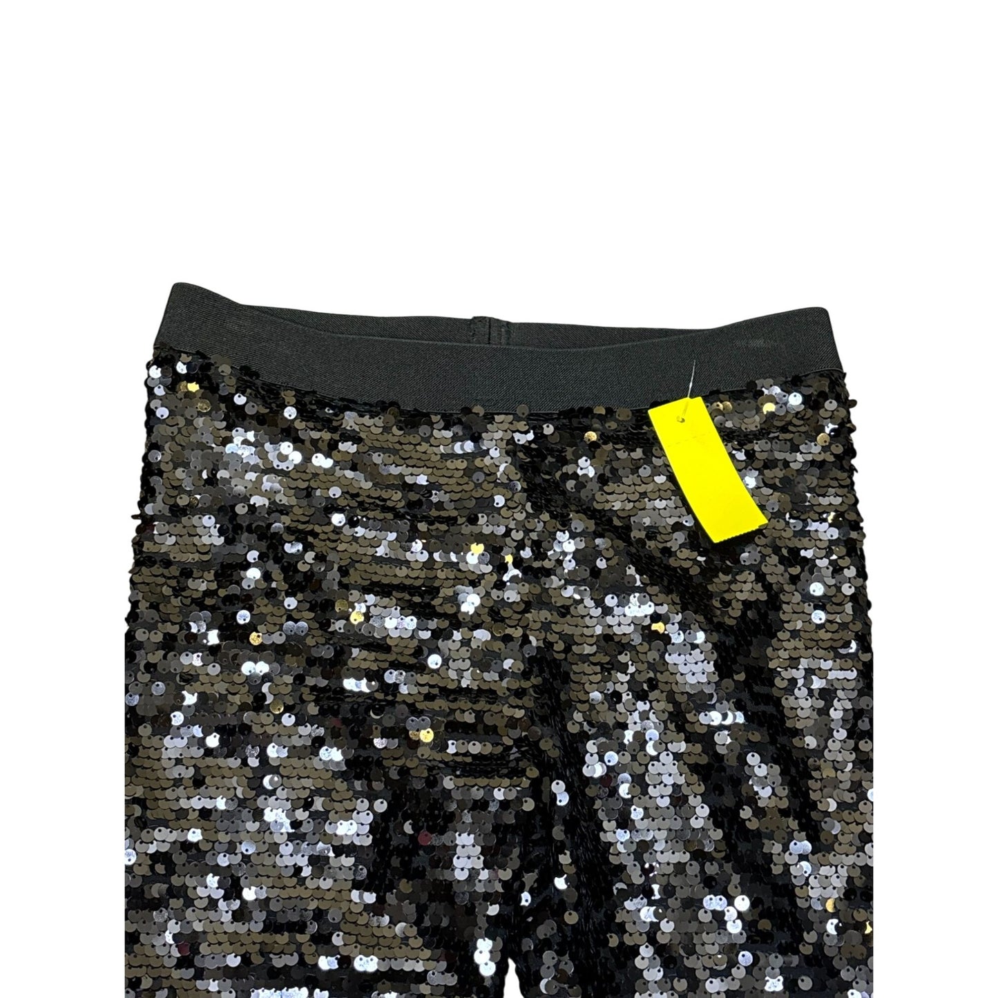 NWT BCBG Maxazria Black Sequin Stretch Pants Size M