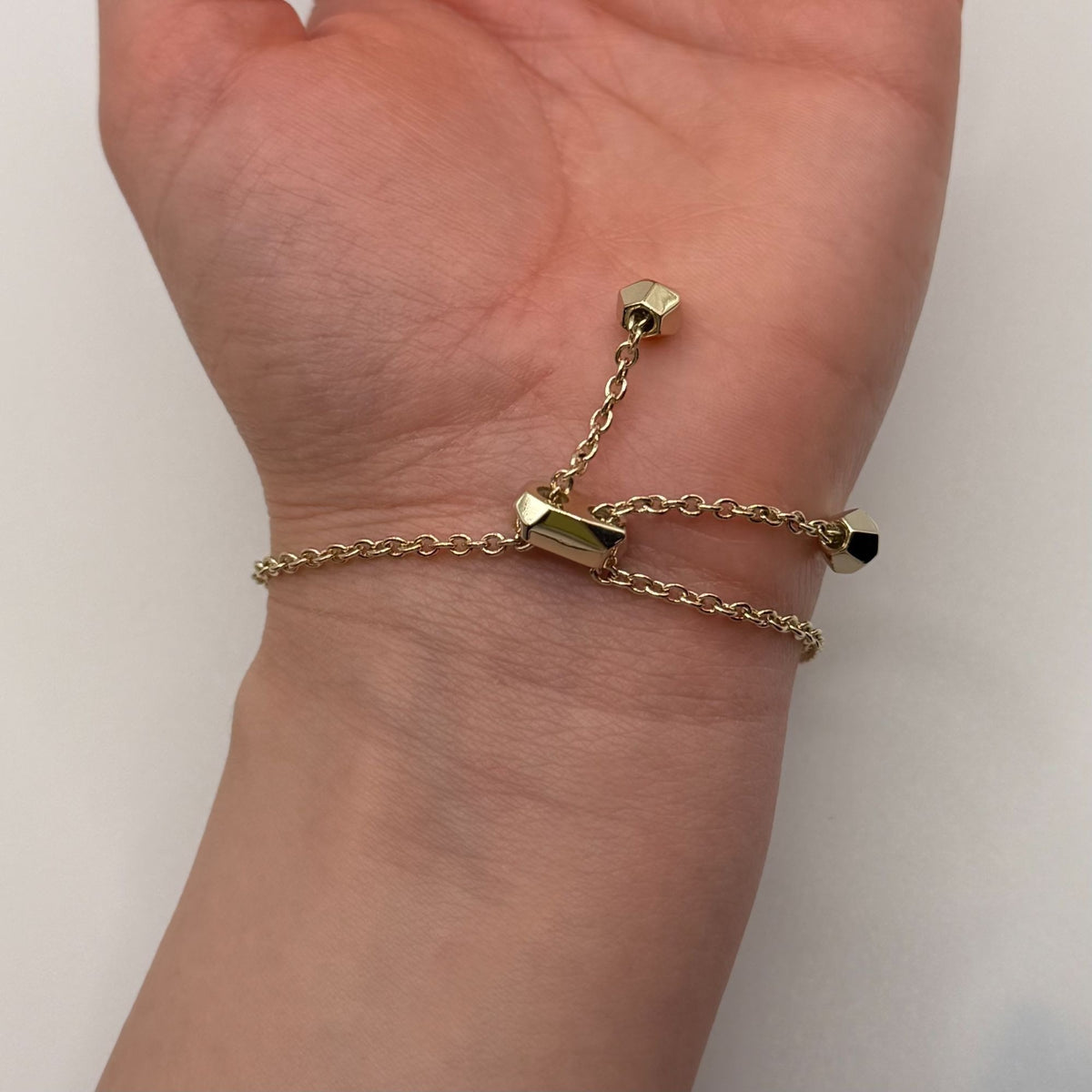 Kendra Scott Gold Tone White Mother Of Pearl Adjustable Bracelet