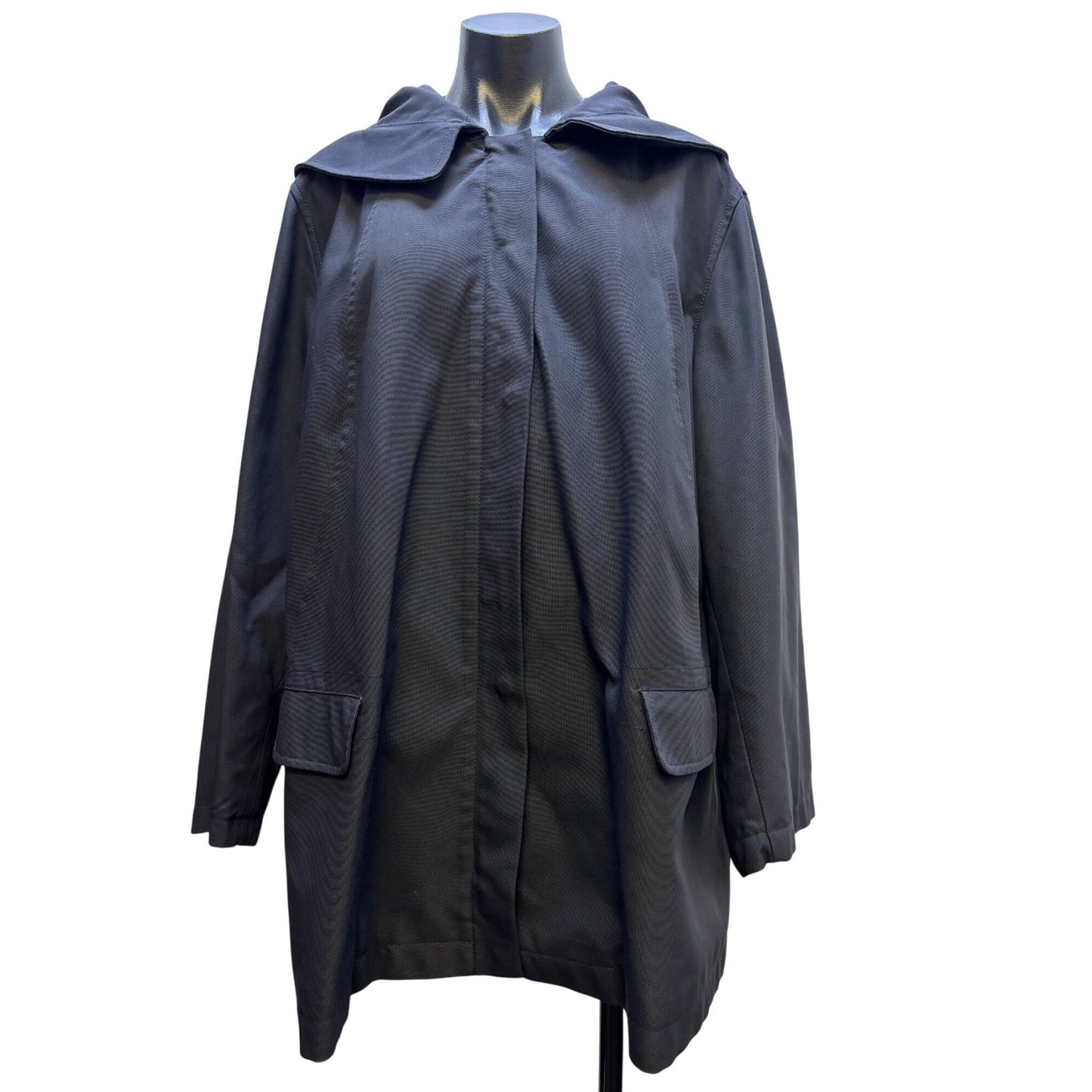 Marina Rinaldi Voyage Black Hooded Jacket XL