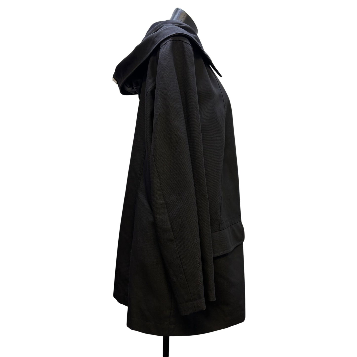 Marina Rinaldi Voyage Black Hooded Jacket XL