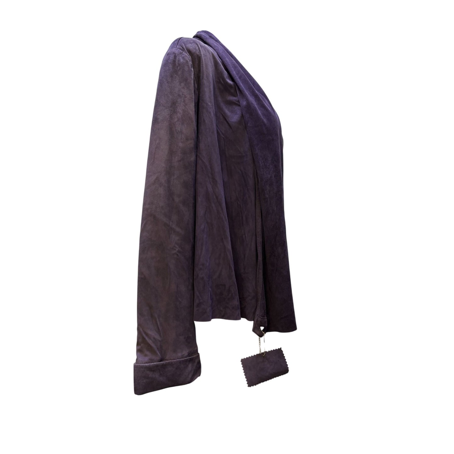 Vericci Goatskin Wrap Jacket Purple L