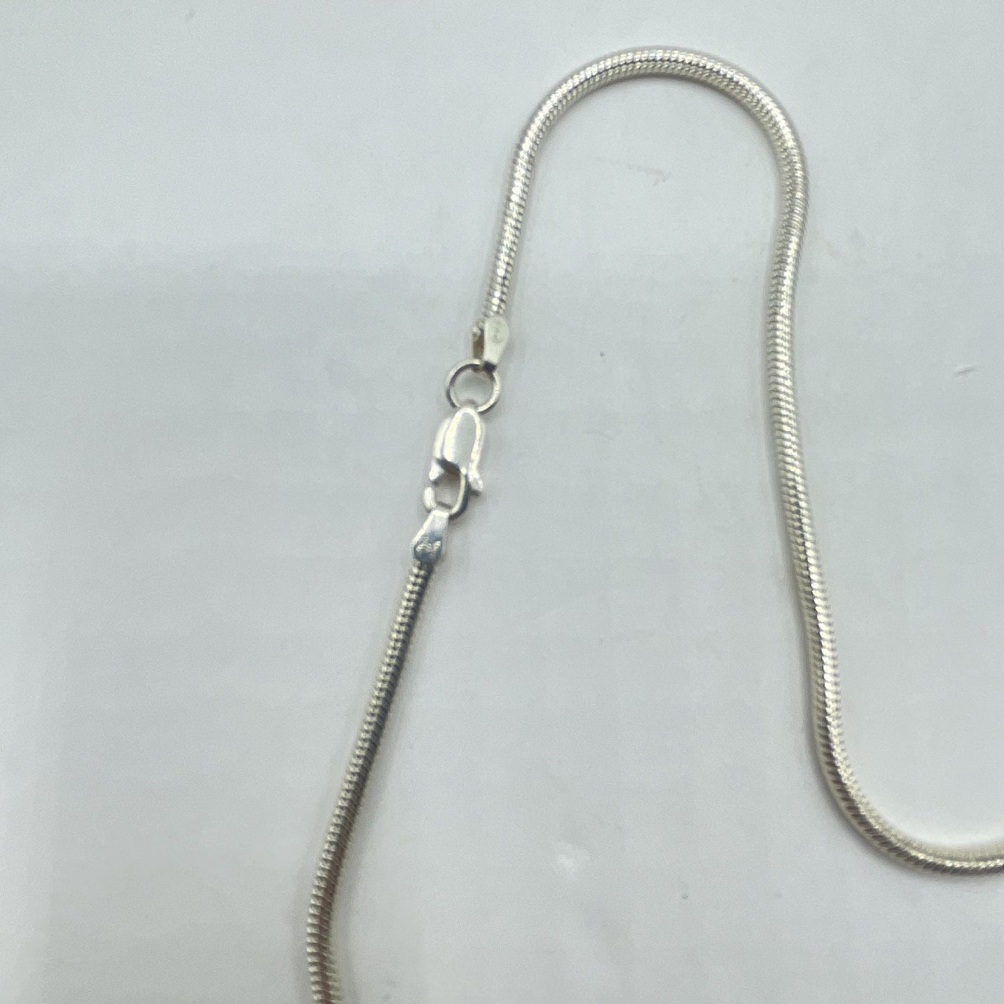 925 Sterling Silver Snake Chain Necklace 18" Lobster Clasp Jewelry