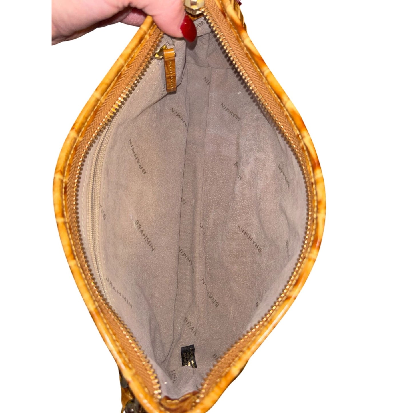 Brahmin Wristlet Leather Wristlet Yell