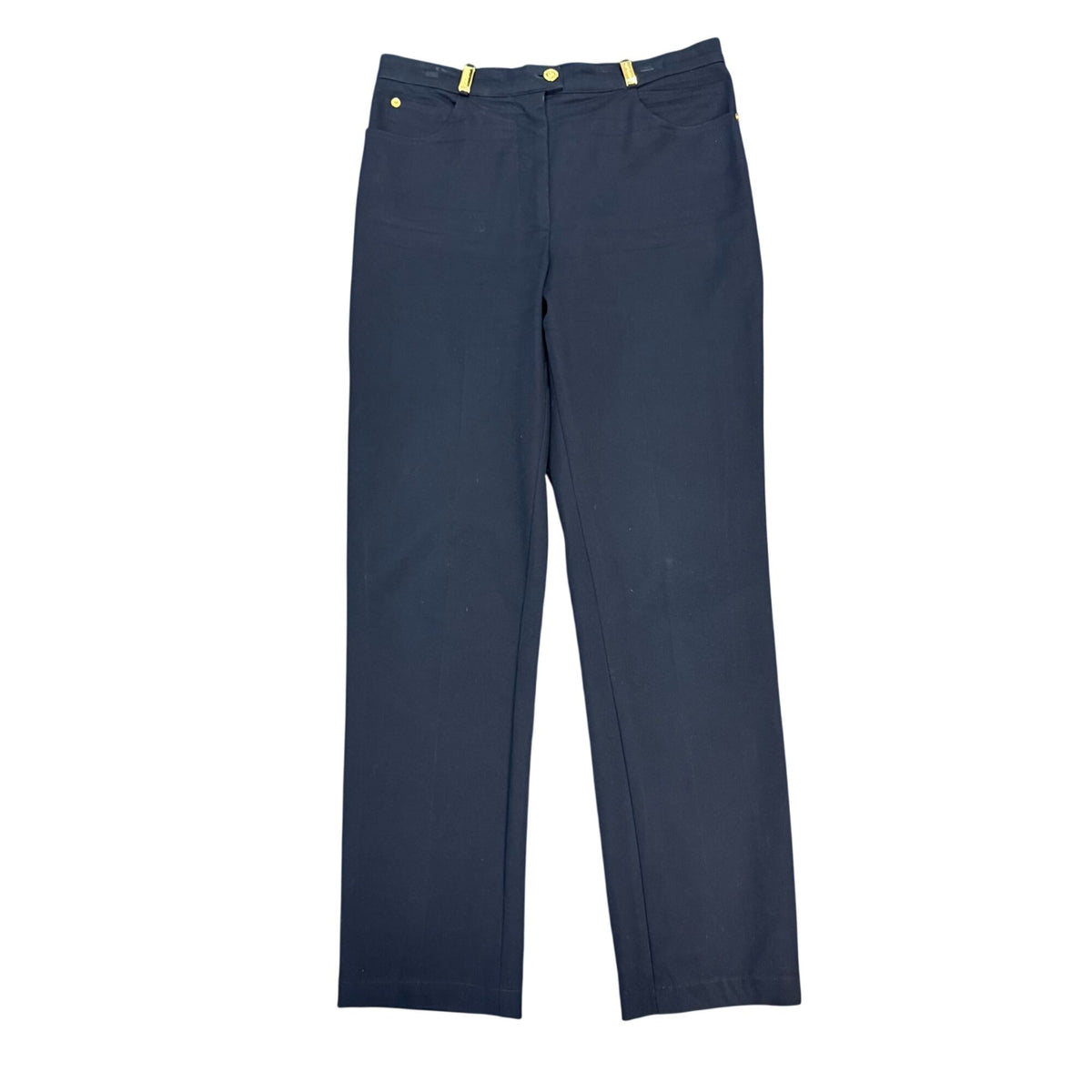 St John Sport By Marie Gray Navy Straight-Leg Pants 10