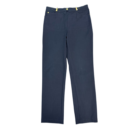 St John Sport By Marie Gray Navy Straight-Leg Pants 10