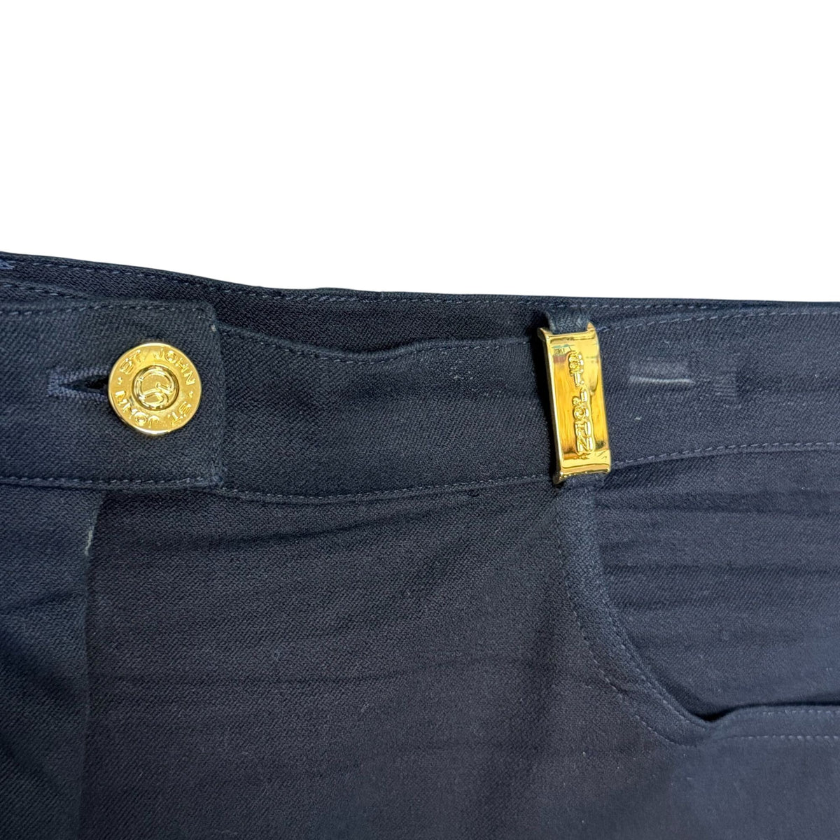 St John Sport By Marie Gray Navy Straight-Leg Pants 10