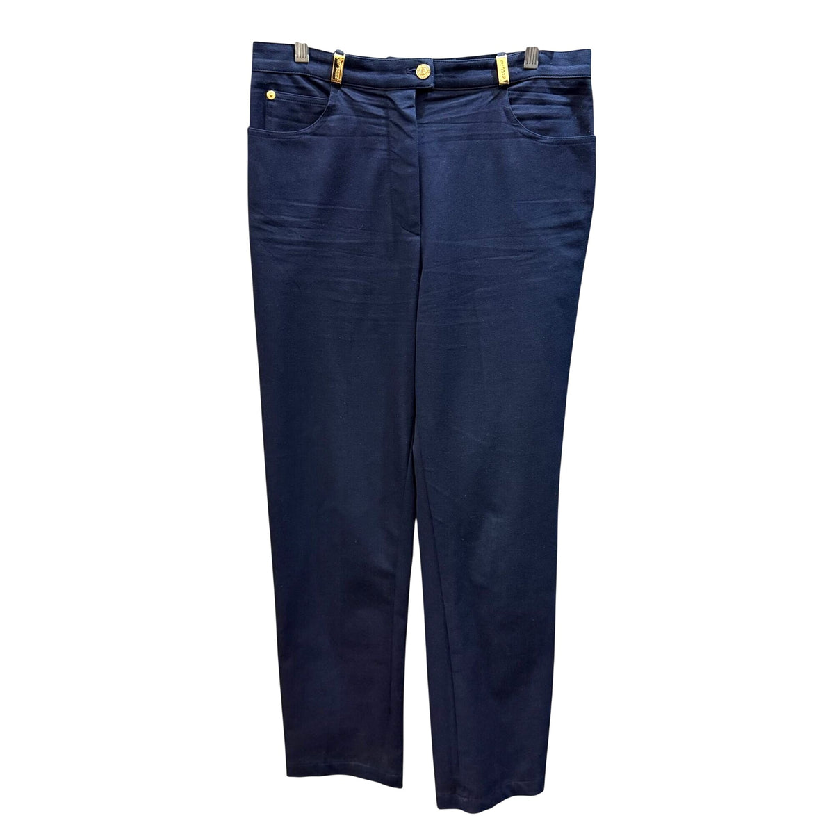 St John Sport By Marie Gray Navy Straight-Leg Pants 10