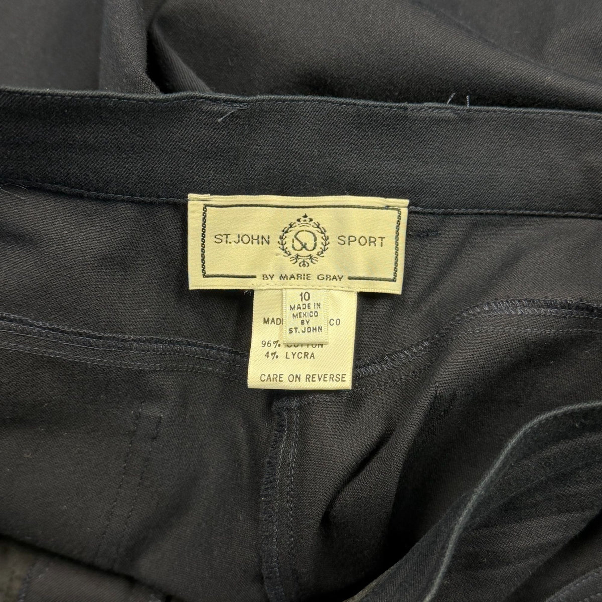 St John Sport By Marie Gray Navy Straight-Leg Pants 10