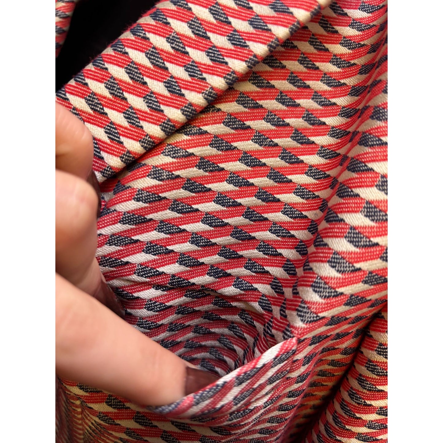 Armani Collezioni Print Suit Jacket Red & Black Size 6