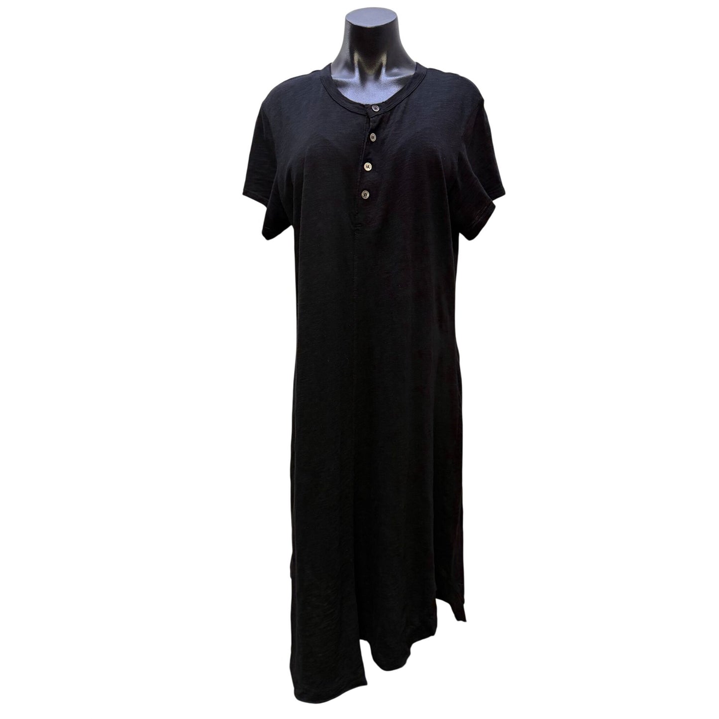 Wilt Black Button-Front Short Sleeve Dress XL