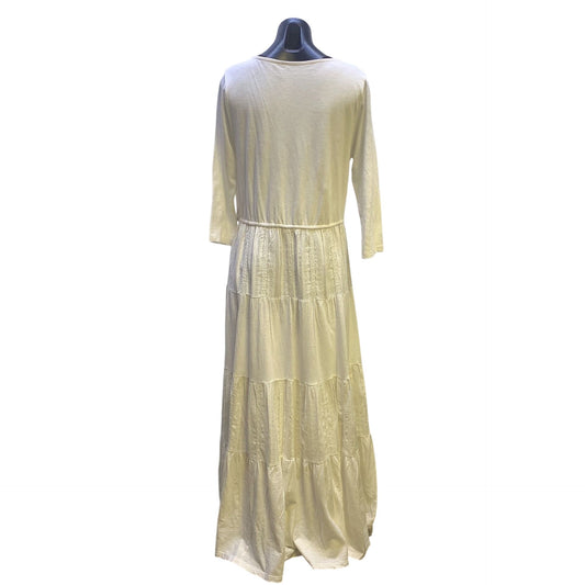 Soft Surroundings Cream Maxi Dress Size Medium