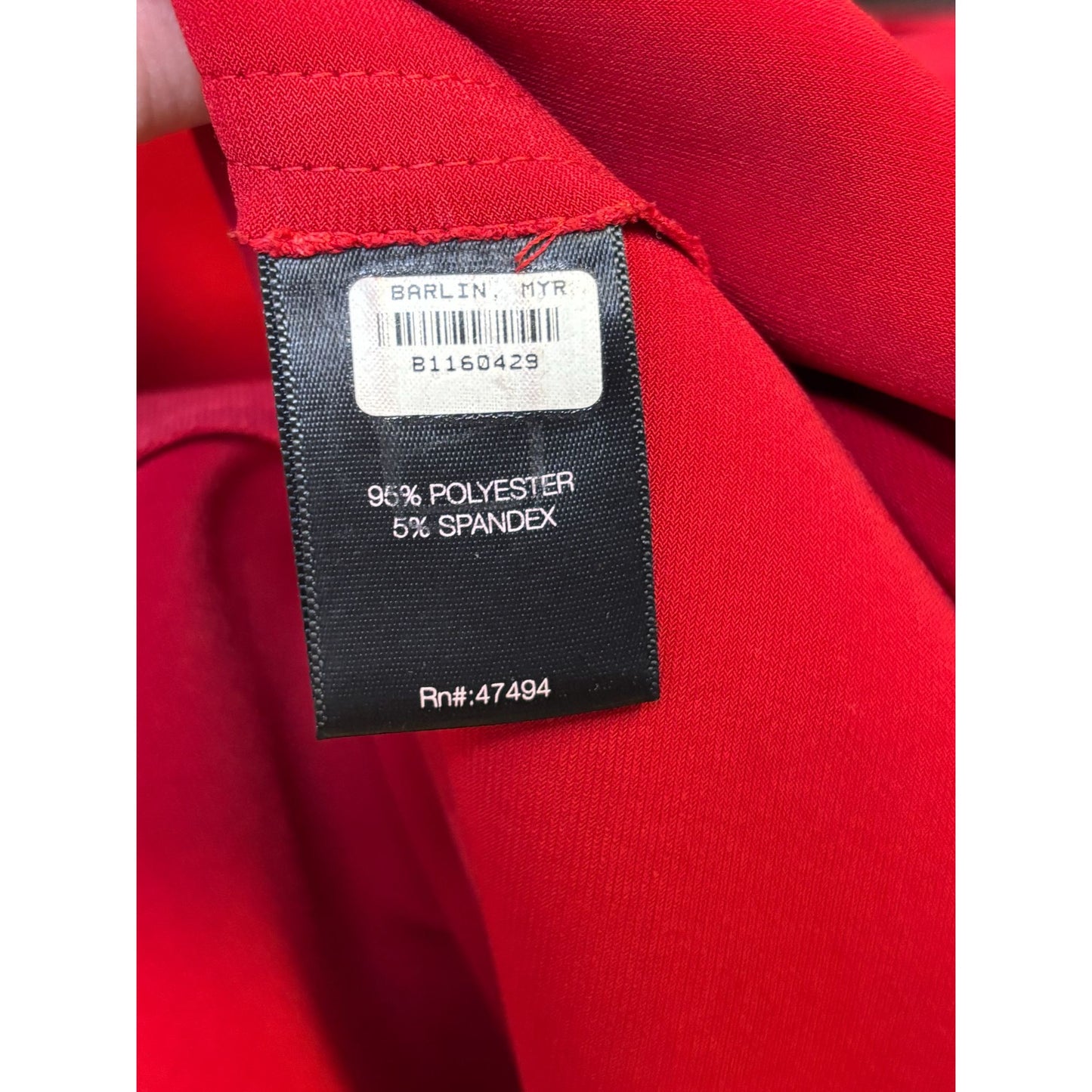 Norma Kamali Red Open-Front Blazer Jacket XL Long Sleeve Lightweight