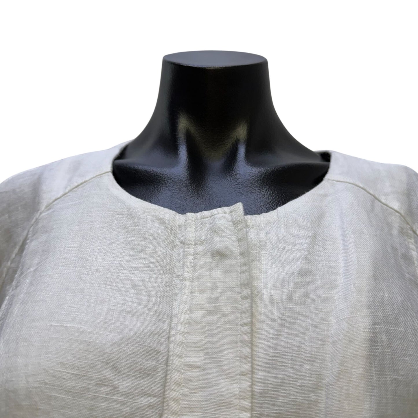 NWT Chico's Linen Jacket White 3/XL