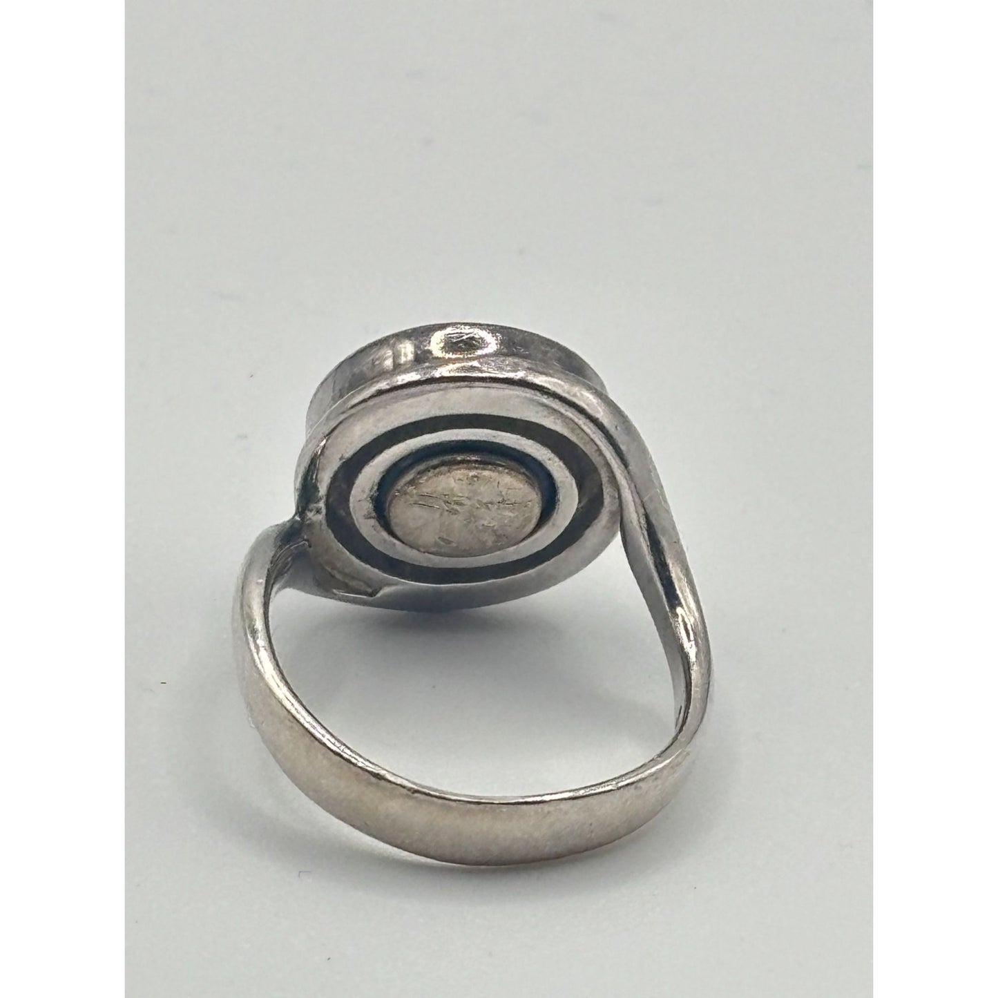 Kameleon 925 Sterling Silver Ring With White Mother Of Pearl Gemstone Size 7.5