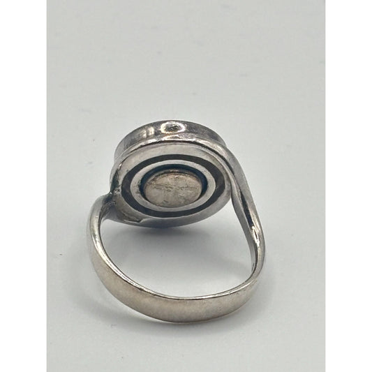 Kameleon 925 Sterling Silver Ring With White Mother Of Pearl Gemstone Size 7.5