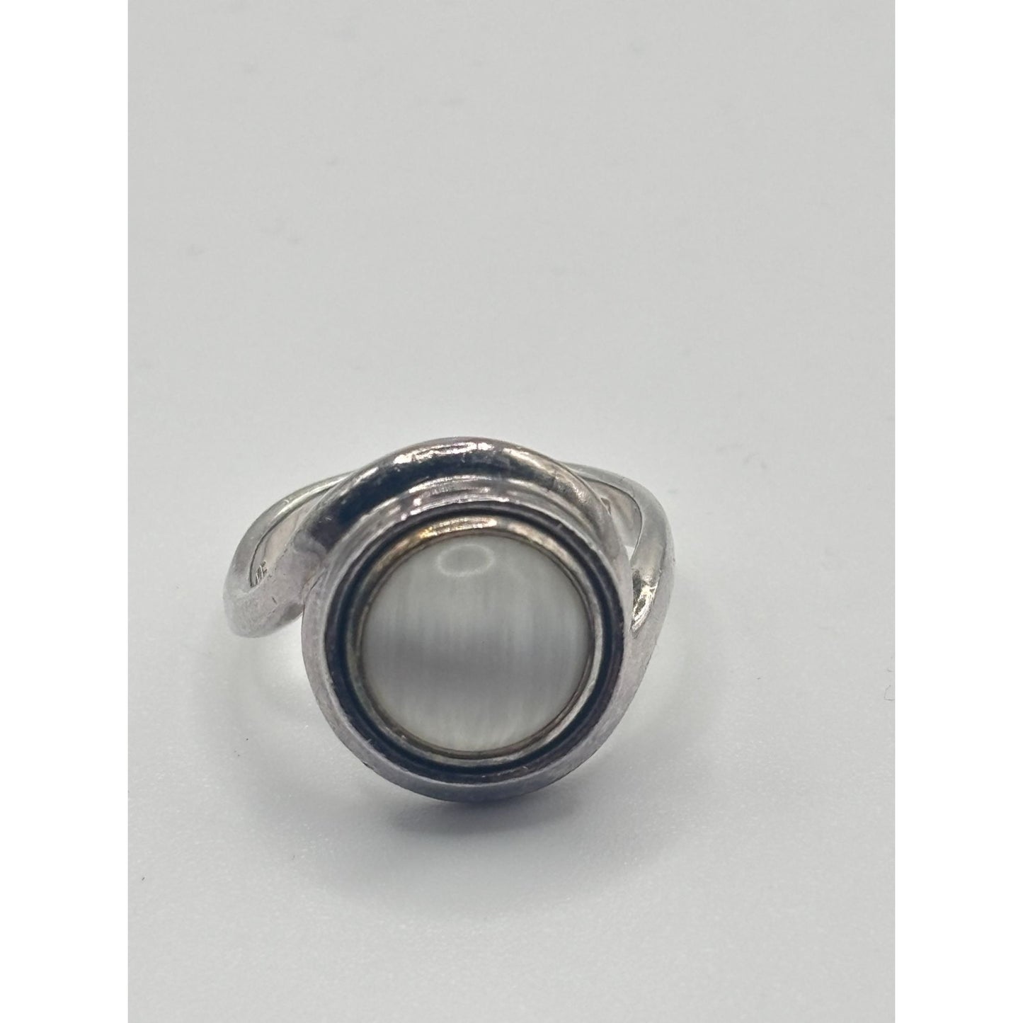 Kameleon 925 Sterling Silver Ring With White Mother Of Pearl Gemstone Size 7.5