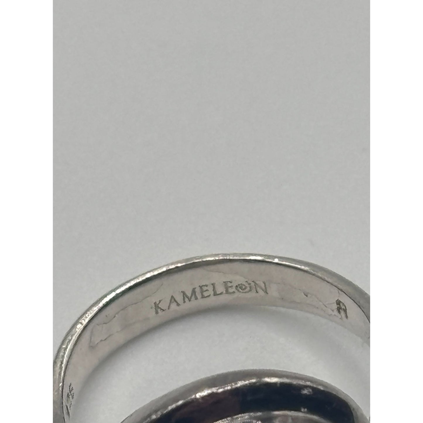 Kameleon 925 Sterling Silver Ring With White Mother Of Pearl Gemstone Size 7.5